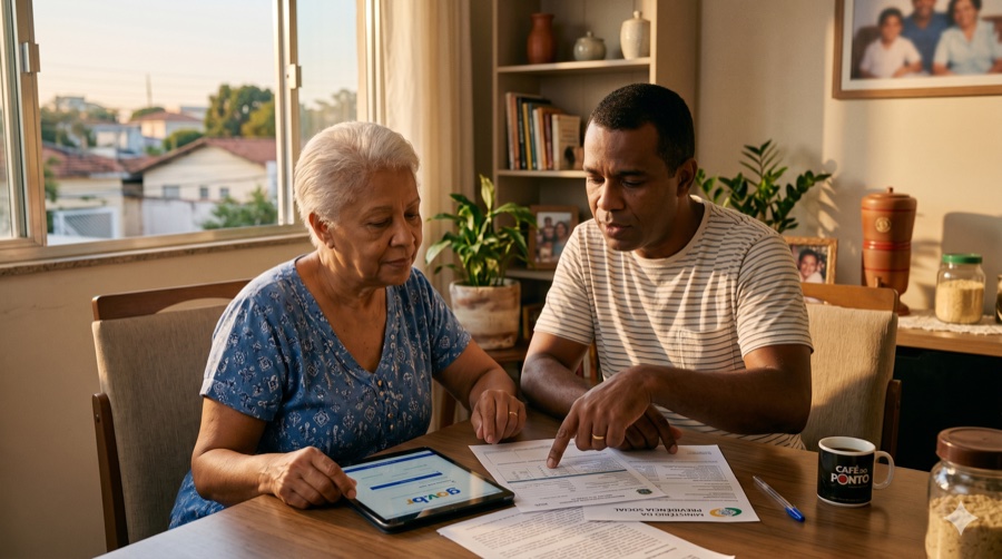 Família protegida após perda